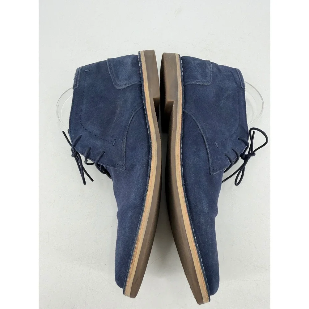 Steve Madden Hacksaw Chukka Boots Mens 12 Navy Suede Desert Classic Preppy Urban